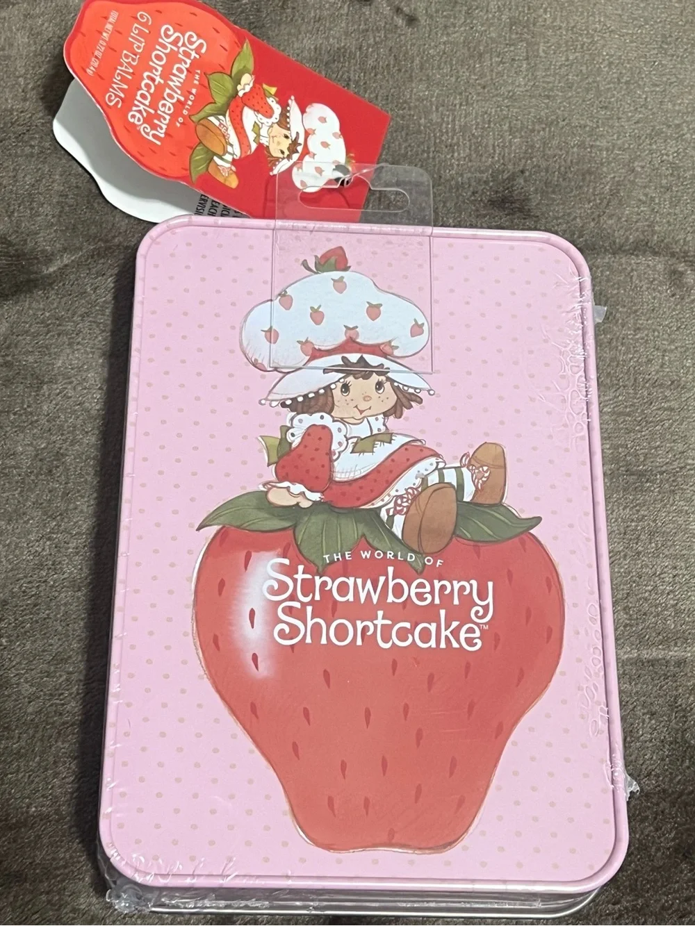 Strawberry Shortcake Lip Balm Tin Set - Assorted Pink and Red Shades